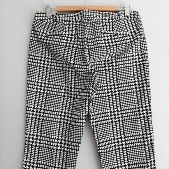 MICHAEL Michael Kors Black and White Plaid Cropped Pants - Picture 9 of 13